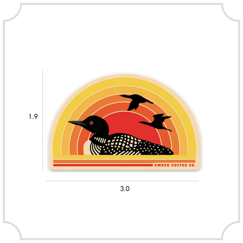 Loony for the Lake Sticker