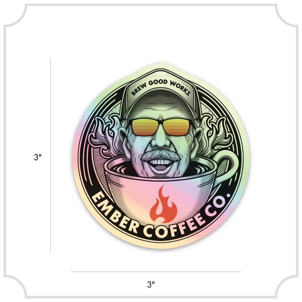 Ember El Jefe Sticker | Ember Coffee Co.