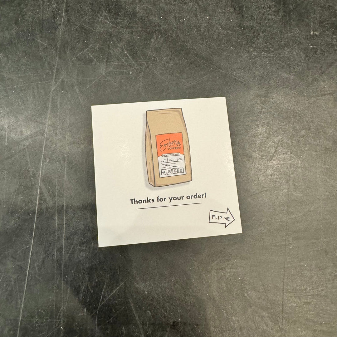Ember "Packed by" Card (Beans) | Ember Coffee Co.