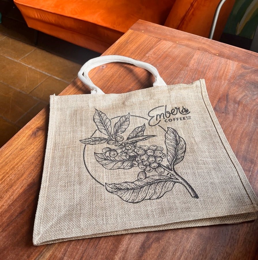 Ember Jute Grocery Tote | Ember Coffee Co.