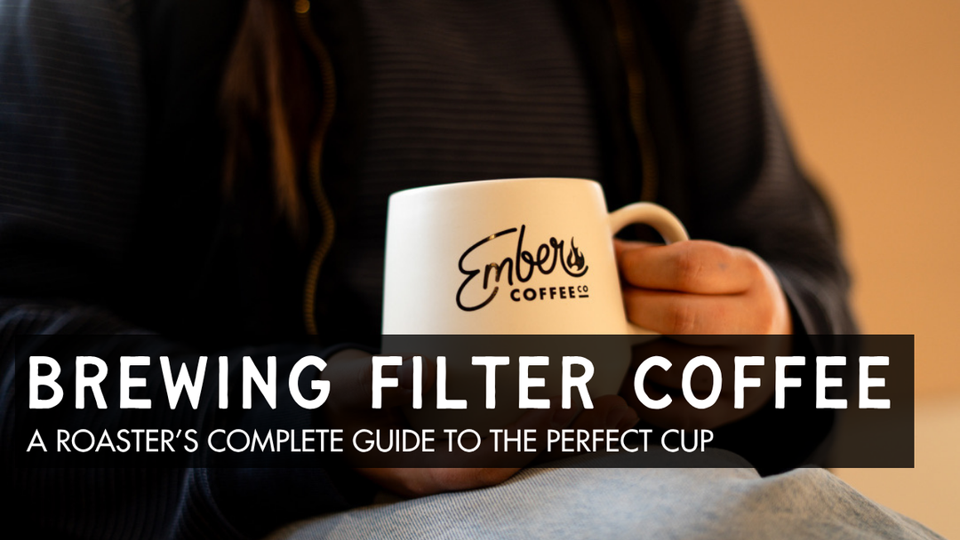Ember Coffee mug in hand, brewing filter coffee guide