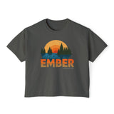 Ember Sunrise Graphic Tee — Women's Boxy T-Shirt