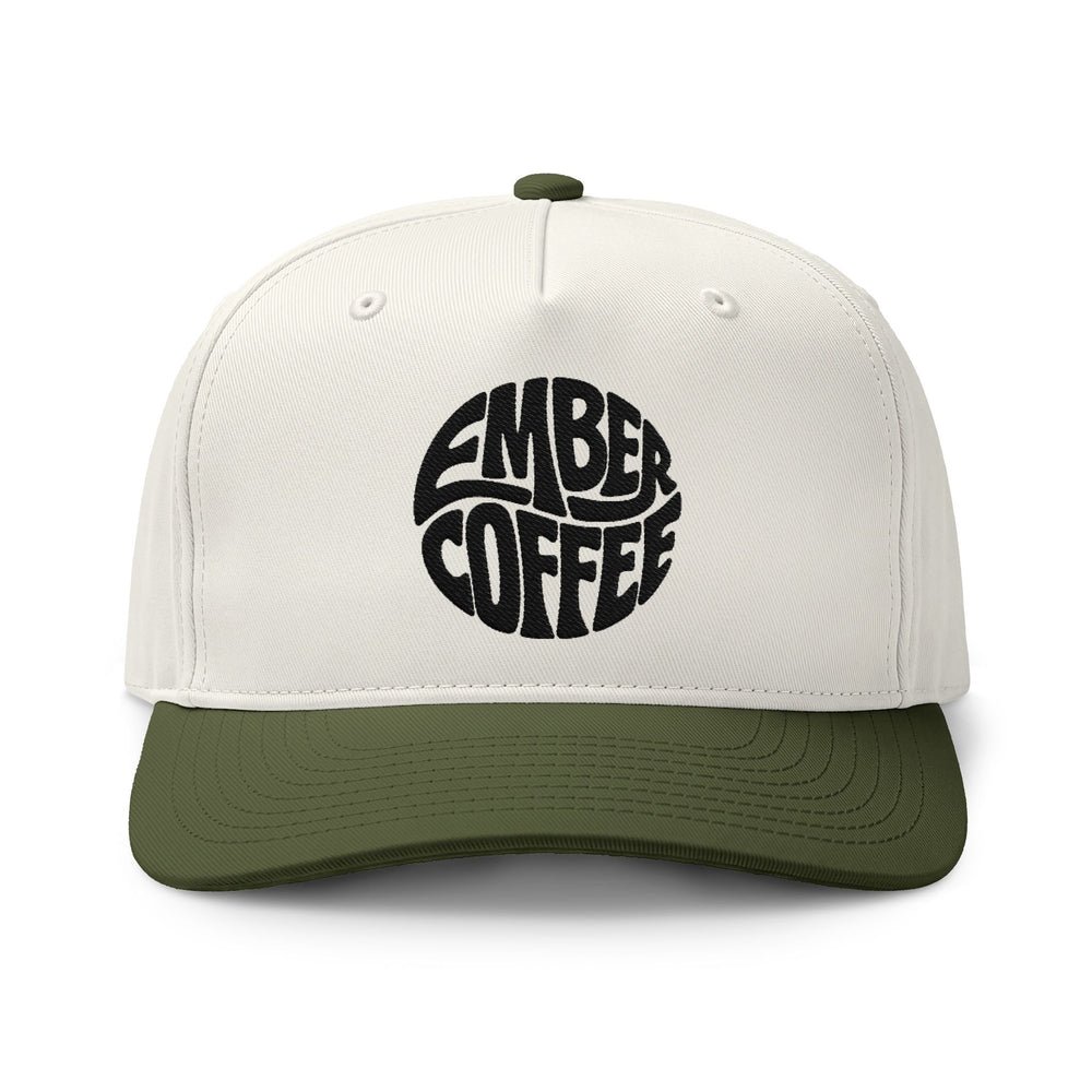 Ember Coffee Two-Tone Cap – Retro Logo Trucker Hat