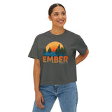 Ember Sunrise Graphic Tee — Women's Boxy T-Shirt