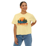 Ember Sunrise Graphic Tee — Women's Boxy T-Shirt