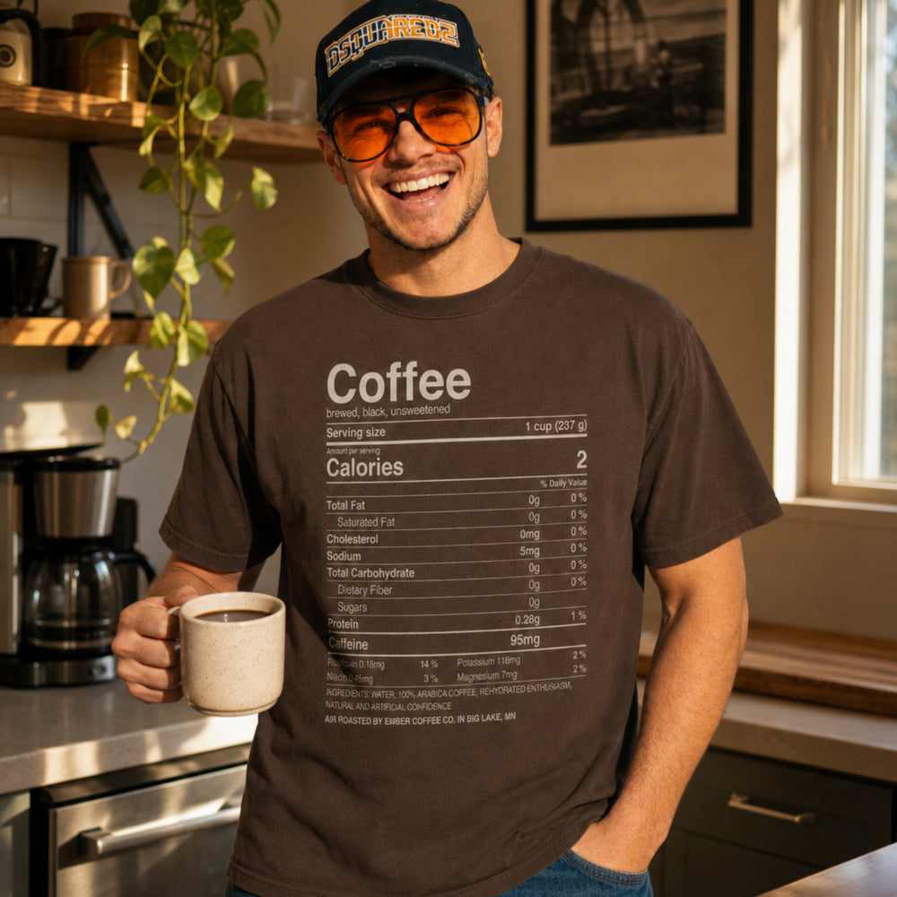 Ember Coffee Nutritional Tee (Unisex)