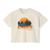 Ember Sunrise Graphic Tee — Women's Boxy T-Shirt