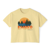 Ember Sunrise Graphic Tee — Women's Boxy T-Shirt