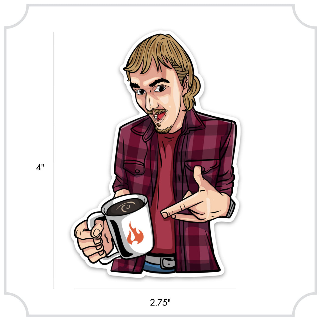 Ember Coffee Guy Sticker | Ember Coffee Co.