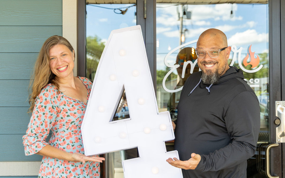 Press clipping recognizing Ember Coffee